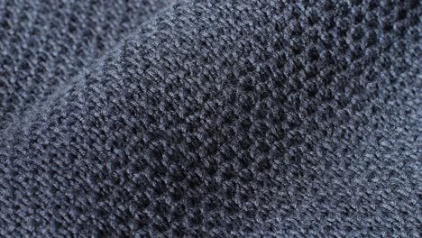 close-up of dark gray knitted fabric
