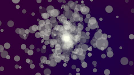 animación mosca resumen blanco bokeh y partículas sobre fondo brillante feliz año nuevo y feliz navidad tema 1