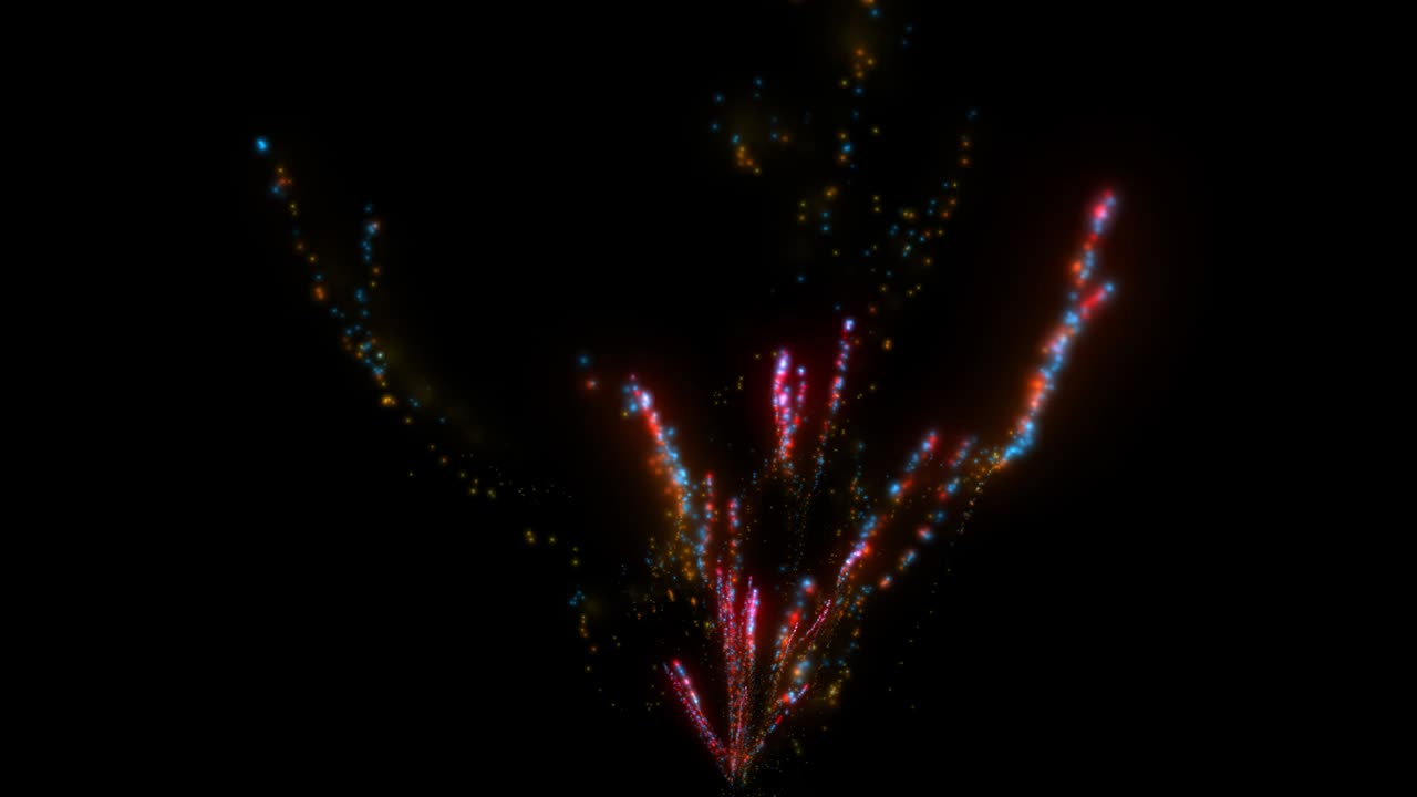 4K video effect material that light particles soar