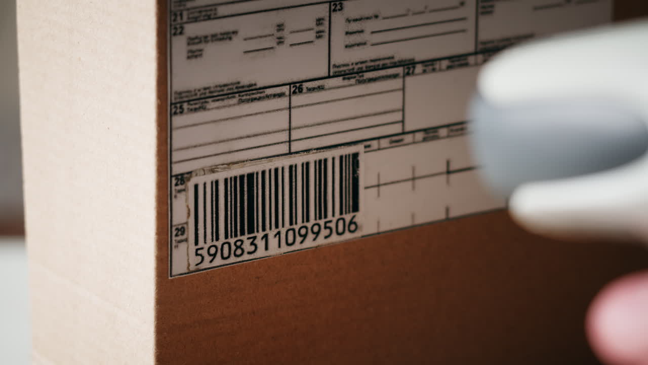 Scan qr code barcode payment buy electronic payment scan animation, postal post delivery service, tickets for events.