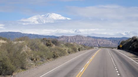 scenic road trip through the andes mountains