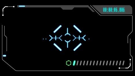 hud elementos futuristas monitor objetivo interfaz de control de usuario panel de pantalla