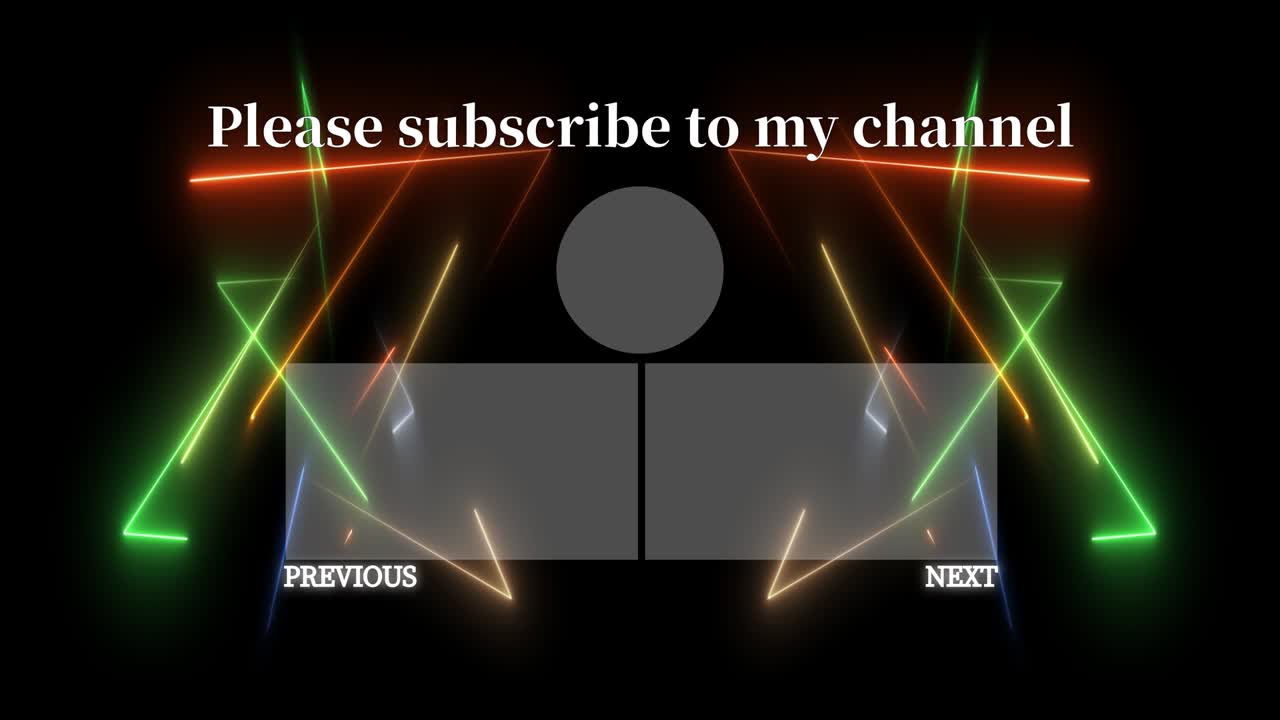 멋진 엔딩 카드 엔딩 스크린 모션 그래픽