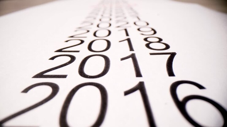 Visualización del progreso anual para la planificación, calendario visual