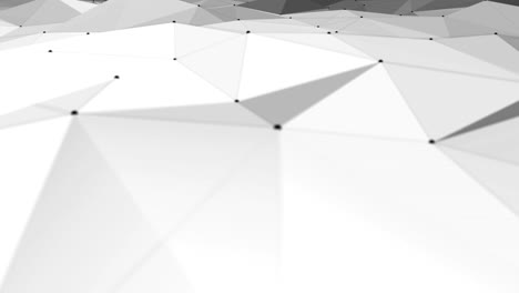 polygonal abstract mesh slowly undulating.