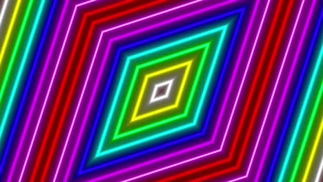 neon geometric pattern illumination animation motion graphics