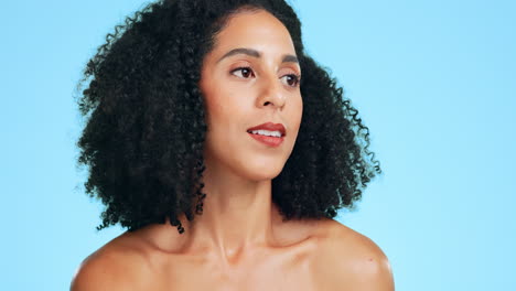 beauty, skincare and face of woman for wellness