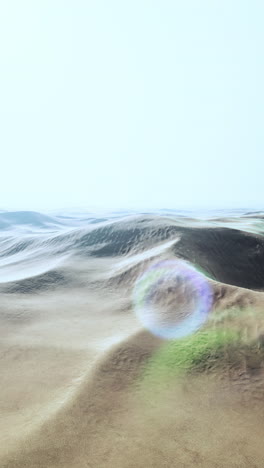 vast desert landscape: sand dunes under a bright sky