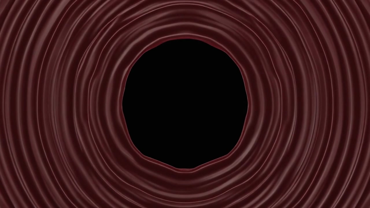 Dark Chocolate Liquid Ripple Expanding Outward