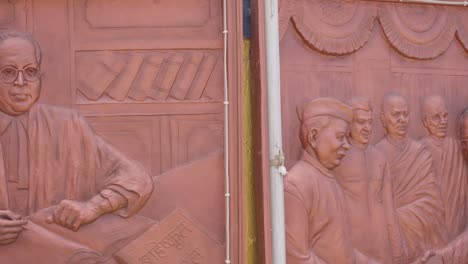 Scenes-From-Life-Of-Freedom-Fighter-Dr-B-R-Ambedkar-Carved-In-Stone-In-Mumbai-India