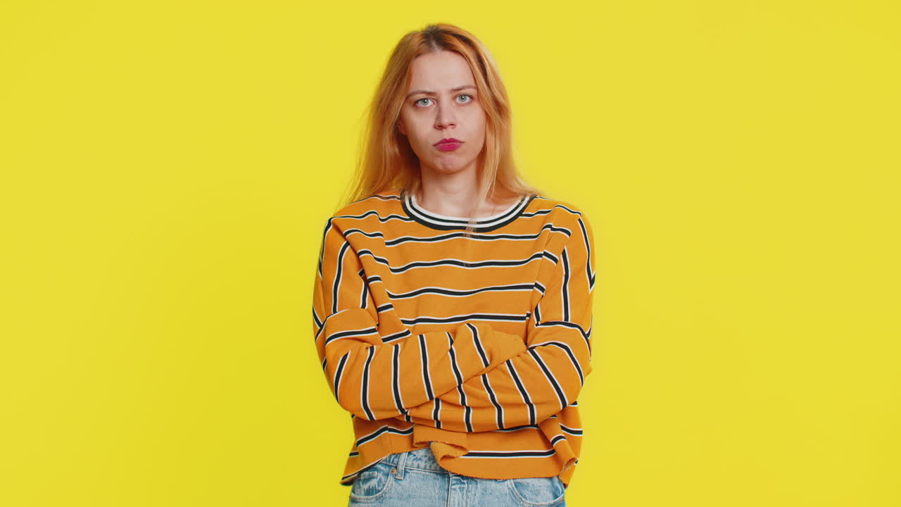 Aggressive angry woman trying to fight at camera shaking fist boxing punishment threaten