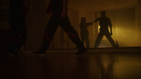 kung fu training session