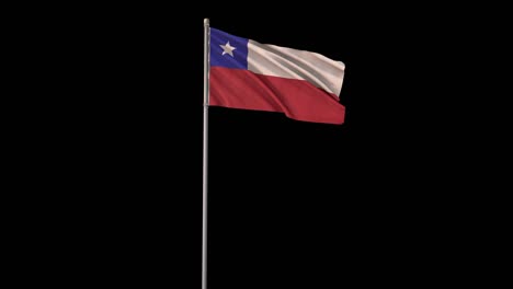 bandera de chile con el canal alfa