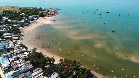 美麗的越南海灘, 旅遊旅遊概念, 軌道環繞空中