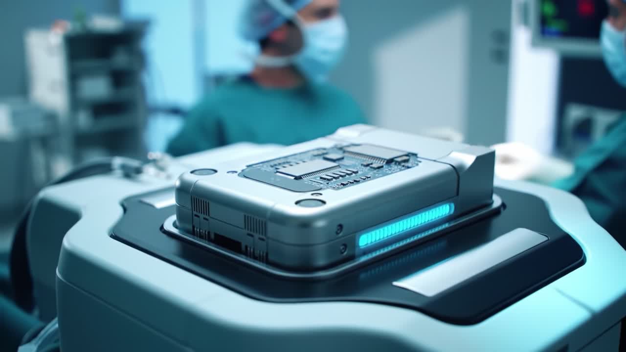 Advanced Surgical Technology: Precision Medical Device in Use During Procedure, Demonstrating the Future of Healthcare Innovation and Patient Care