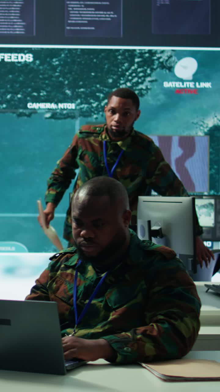 Vertical Video Intelligence agents in modern operations center managing surveillance activity