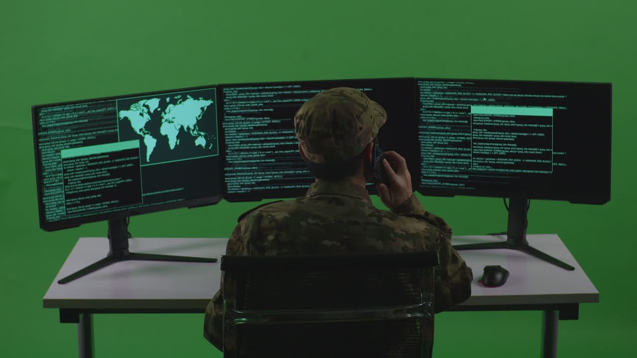 Military Personnel in a Cyber Security Operation
