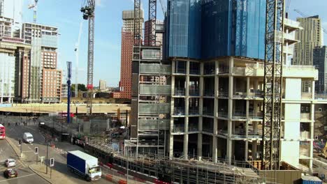 Drone-shot-of-Building-Under-Construction