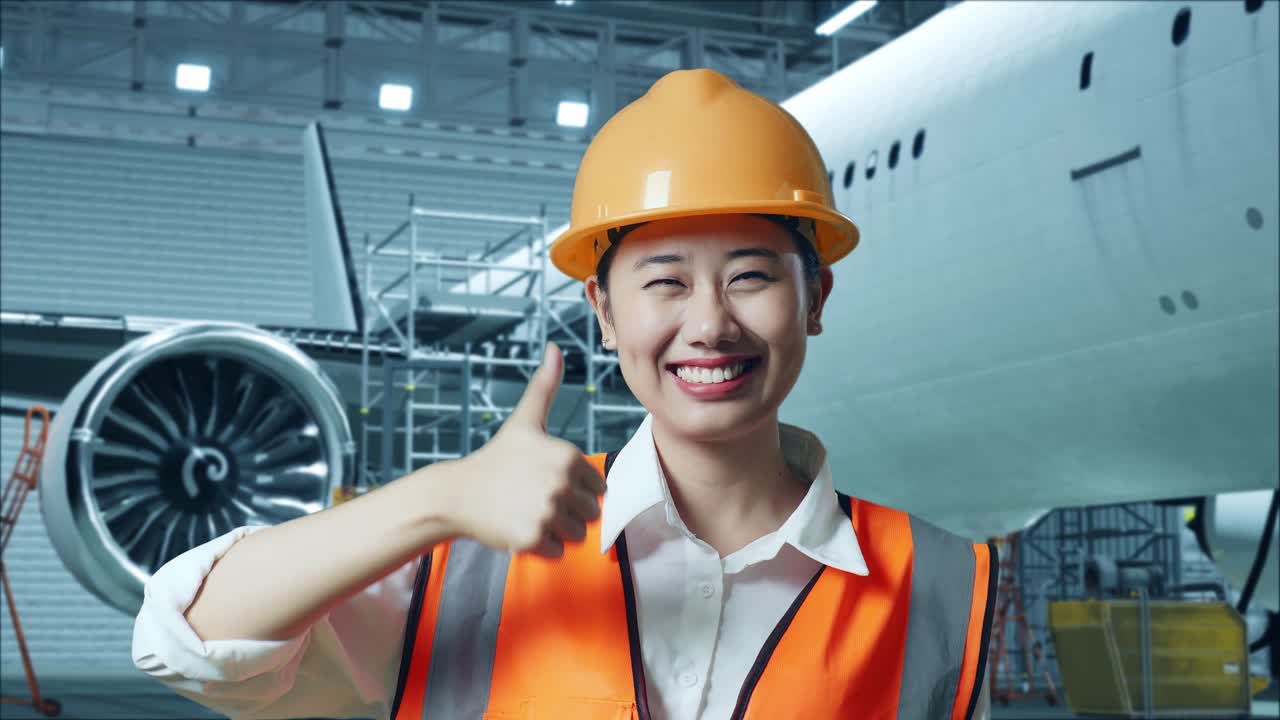 행복한 항공기 기계공