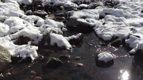 snow stream of water