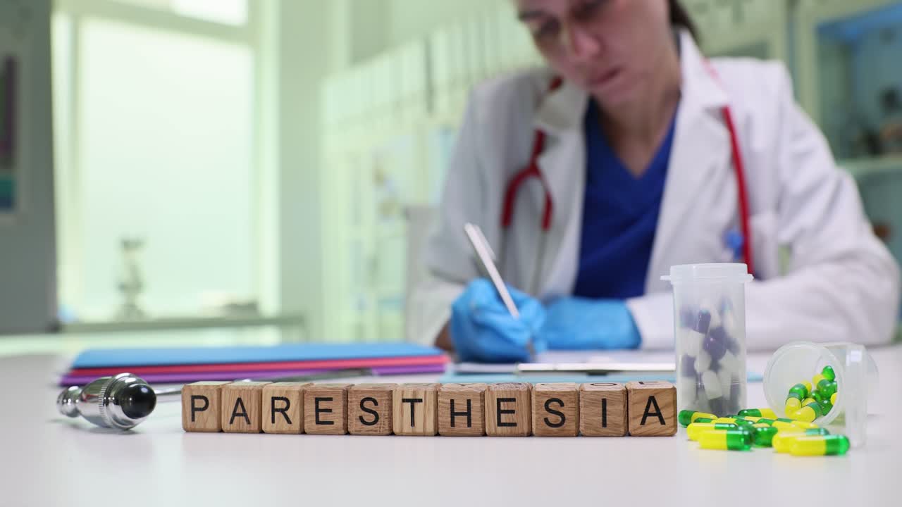 Paresthesia diagnosis and treatment in a medical setting