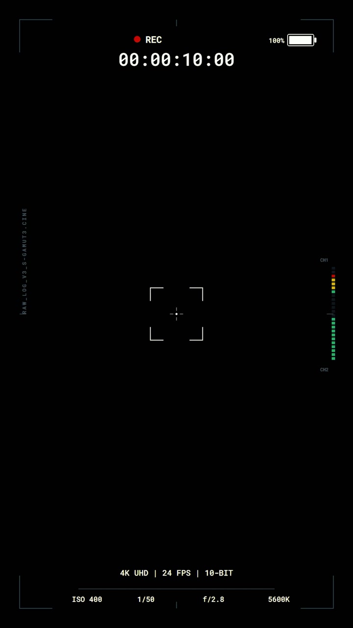 Digital Camera Recording Interface Overlay