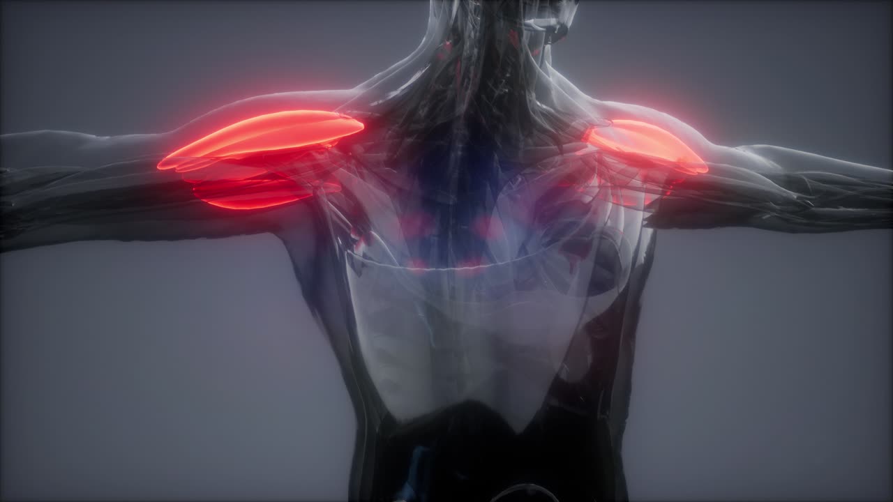 델토이드 - 눈에 보이는 근육 해부학 지도