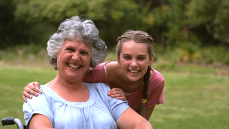 Smiling-grandmother-with-her-granddaughter