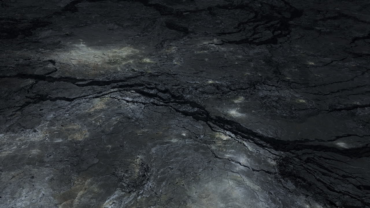 Dark Cracked Rock Surface