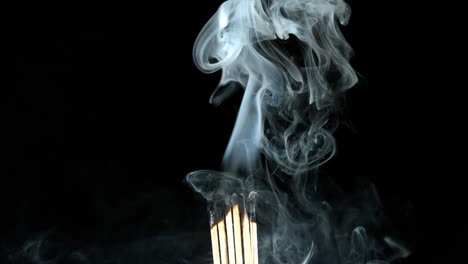 Burning-wooden-matches-