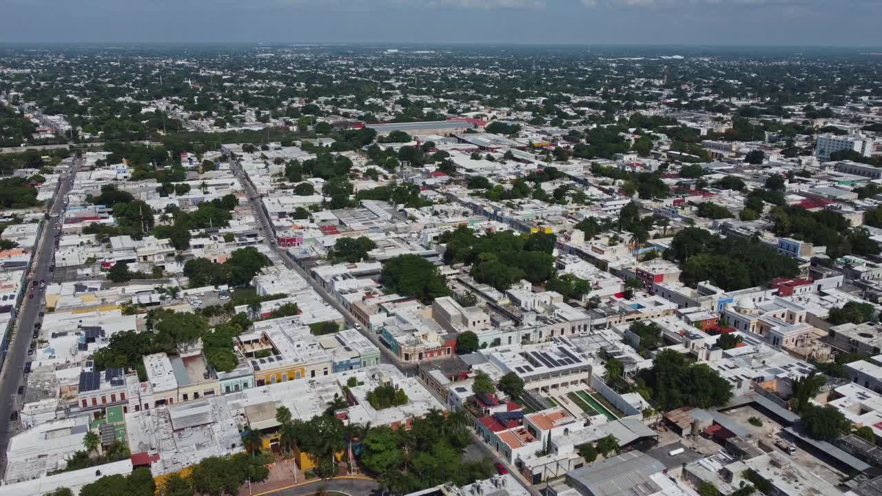 vista aerea de la ciudad blanca de merida