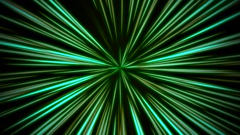 rayos verdes abstractos y líneas al estilo de los años 80