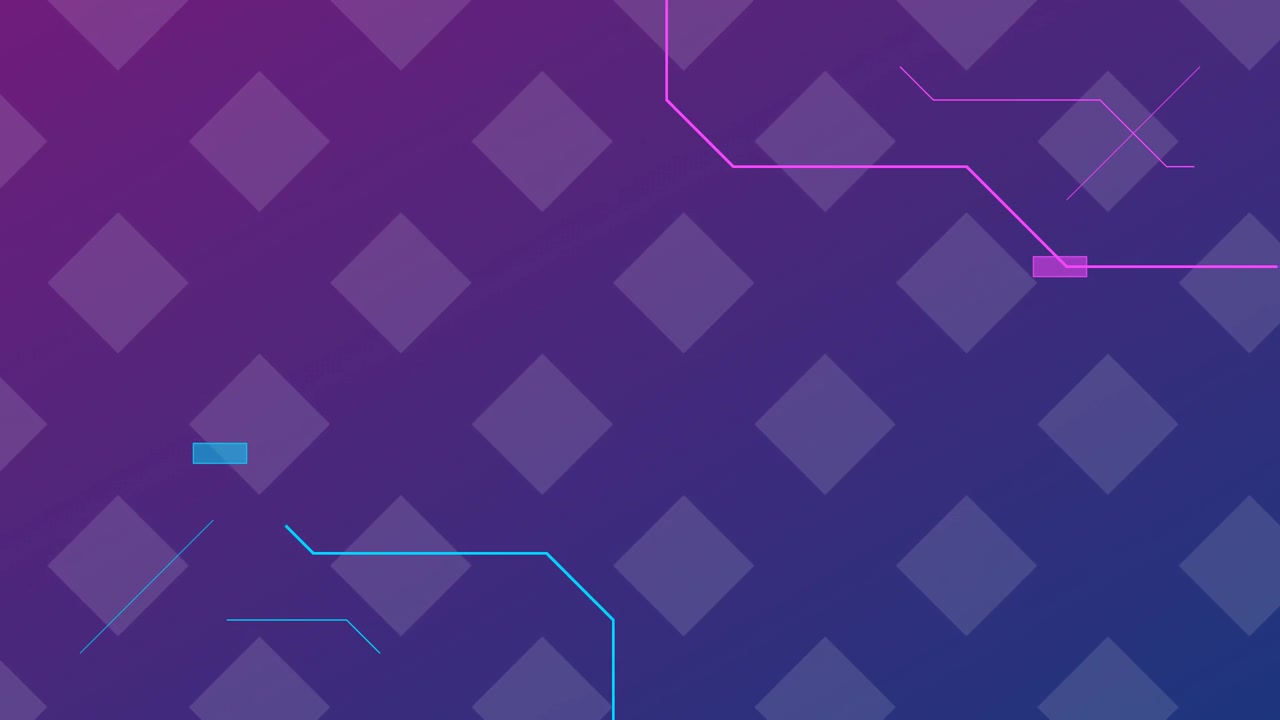 Abstract Digital Background with Moving Geometric Shapes and Lines