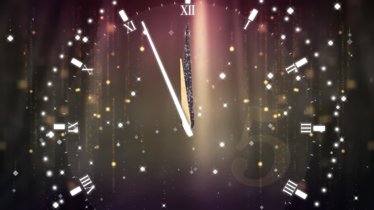 新年の夜のカウントダウン