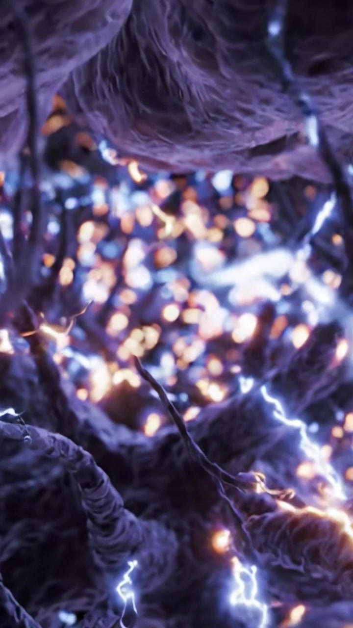 An Intricate Exploration of Neural Networks: A Stunning Visualization Showcasing the Complex Structure and Vibrant Activity of Synaptic Connections in a Dynamic Setting