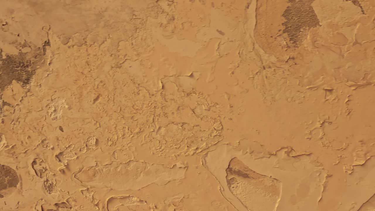 벽의 텍스처가 변하는 클로즈업 뷰