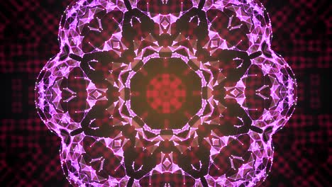 animación de patrones de secuencia de caleidoscopio multicolores que se puede usar como video de fondo para diferentes espectáculos y actuaciones.