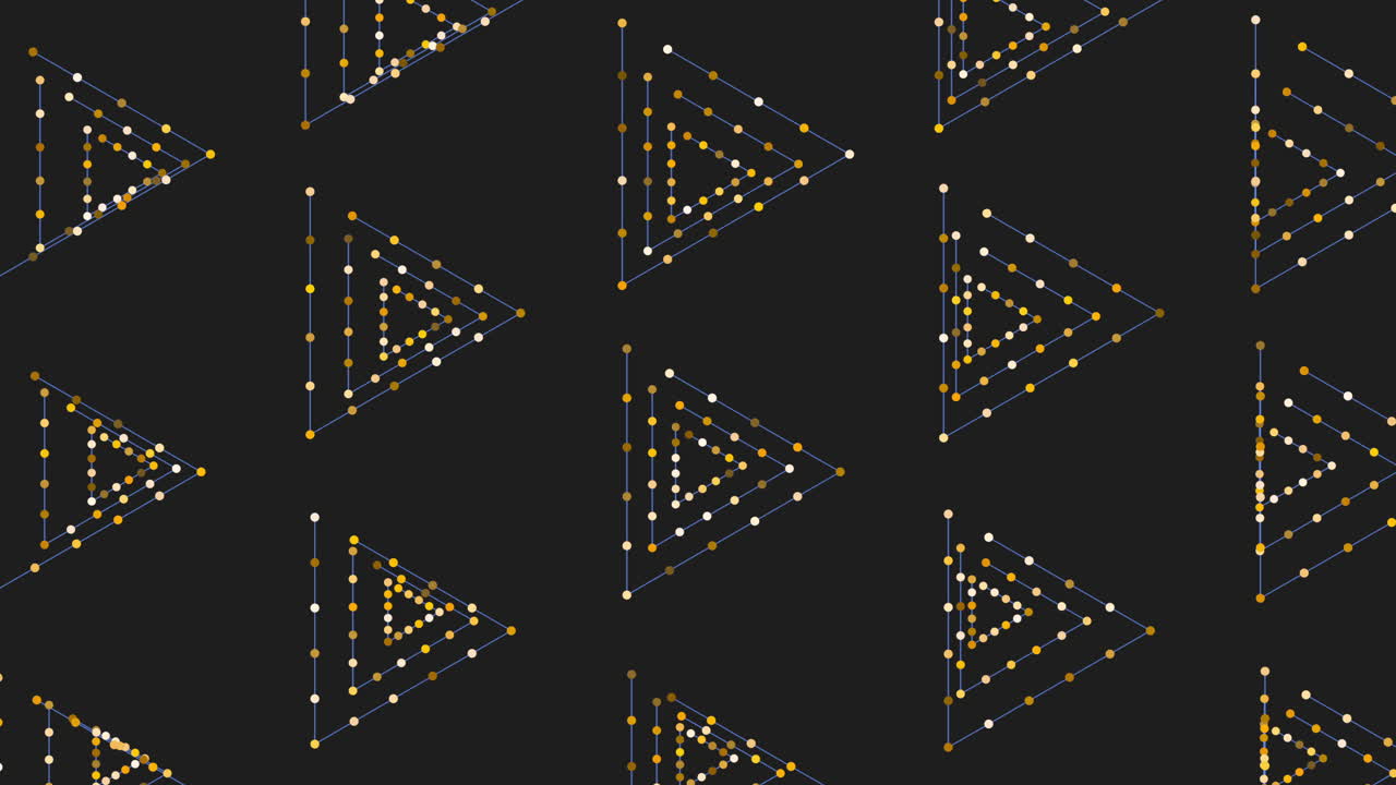 Vibrant green and blue triangle pattern creates stunning design