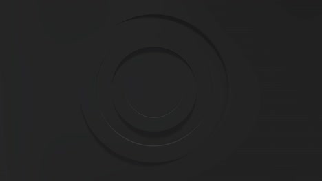 fondo de negocios negro con círculos girando en el centro del marco. movimiento de los marcos de las ventanas. animación 3d. hermosa renderización de bucle en 4k
