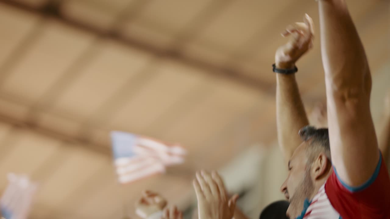 미국 스포츠 팬들이 챔피언십 우승을 축하하고 있습니다.