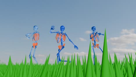 Skeleton-samba-dance---grass--sky-