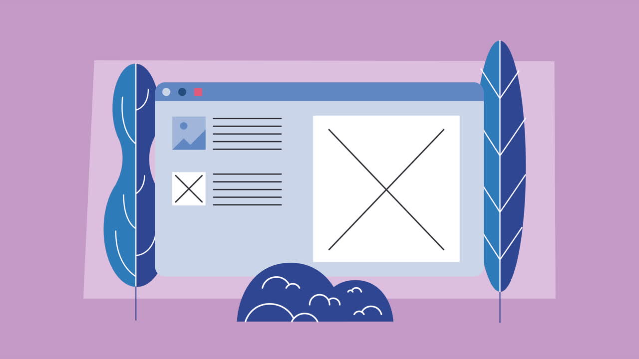 ilustración del diseño de la página web