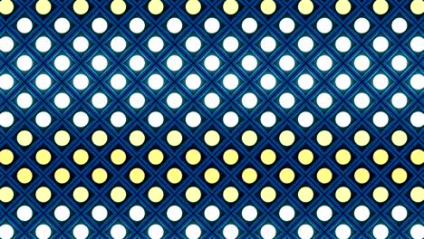 luces parpadeantes bombillas de pared patrón de rombo parpadeo estático en el escenario fondo azul vj bucle