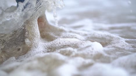 cute close up shot legs of the baby with his father that makes steps on the sand beach for the first time in day time