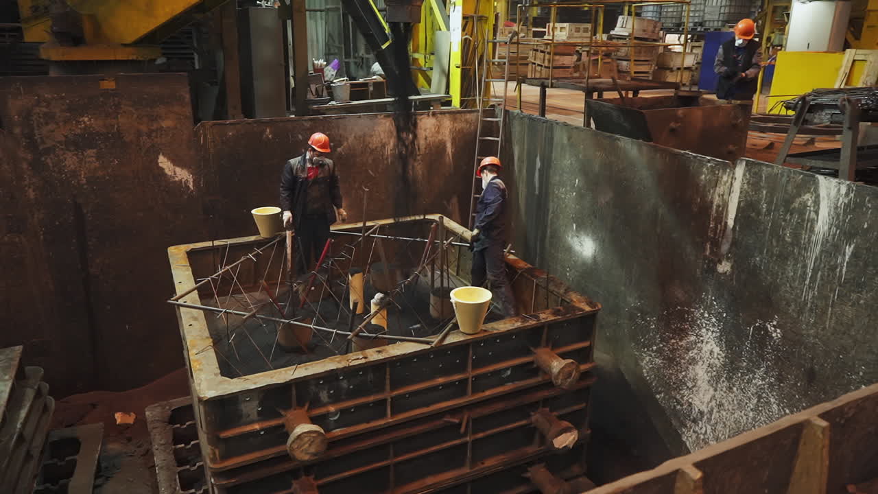 Metal Casting Process in a Foundry