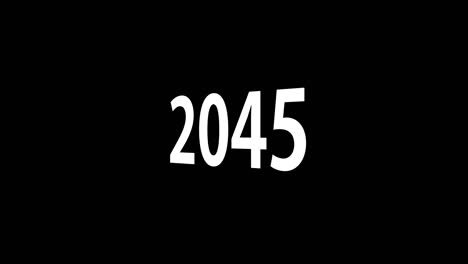 2045 animación de texto gráficos de movimiento