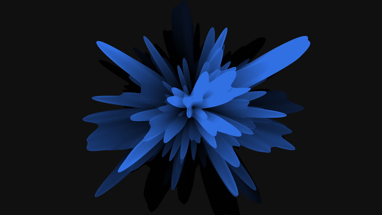 la cautivadora flor azul irradia elegancia contra un fondo oscuro