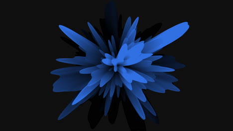 captivating blue flower radiates elegance against dark background