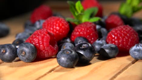 fresh berries blueberries raspberries. healthy food organic nutrition