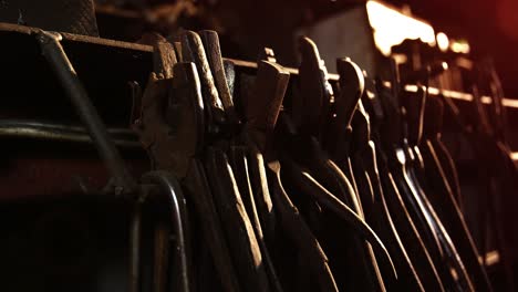 Blacksmith-tools-at-workshop